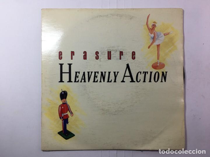 Discos de vinilo: single ERASURE - HEAVENLY ACTION / DONT SAY NO - Foto 1