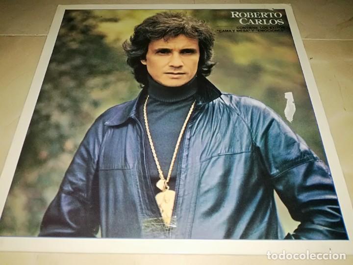 Disques de vinyle: ROBERTO CARLOS-CONTIENE LOS EXITOS CAMA Y MESA Y EMOCIONES-CONTIENE ENCARTE