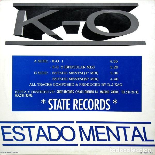 Discos de vinilo: K-O* &lrm;&ndash; K-O / Estado Mental - Foto 2