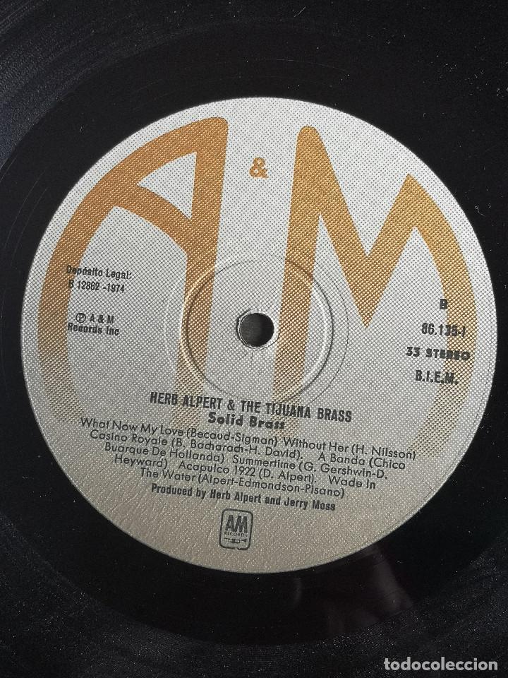 Discos de vinilo: VINILO LP - HELB ALPERT & THE TIJUANA BRASS - SOLID BRASS - GREATESTS HITS - Foto 4
