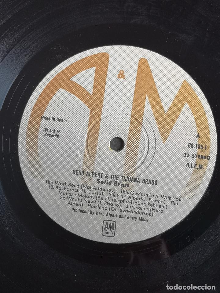 Discos de vinilo: VINILO LP - HELB ALPERT & THE TIJUANA BRASS - SOLID BRASS - GREATESTS HITS - Foto 5