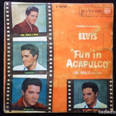 Discos de vinilo: ELVIS. EP 4 CANCIONES. FUN IN ACAPULCO. RCA VICTOR, 1964. DSOE 3-20739. ELVIS EN ESPAÑOL. LEER. Lote 322418603
