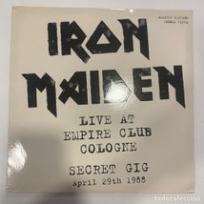 Discos de vinilo: DOBLE LP IRON MAIDEN – LIVE AT EMPIRE CLUB COLOGNE-SECRET GIG APRIL 29TH 1988