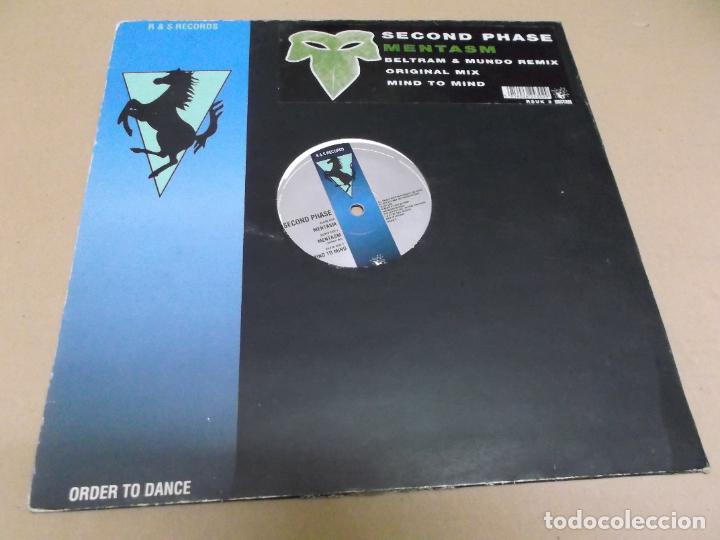 Discos de vinilo: SECOND PHASE (MAXI) MENTASM (4 TRACKS) A&Ntilde;O &ndash; 1991 &ndash; EDICION U.K. - Foto 1