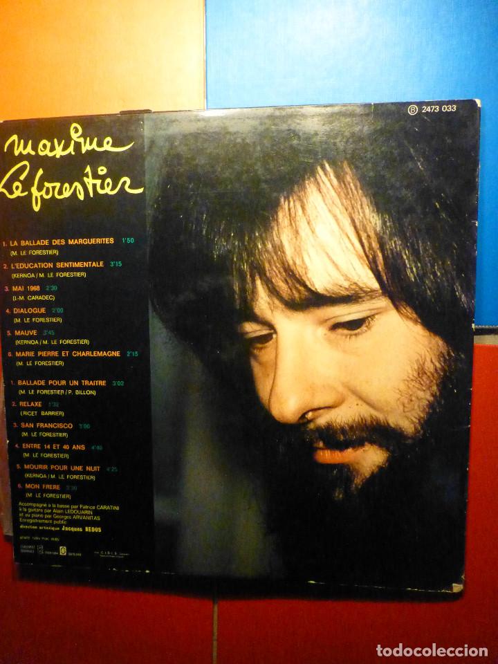 Discos de vinilo: Lp - Long Play - Vinilo - Maxime Leforestier - Polydor - Foto 2