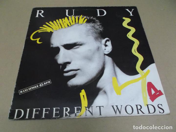 Discos de vinilo: RUDY (MAXI) DIFFERENTS WORDS (2 TRACKS) A&Ntilde;O &ndash; 1986 - Foto 1