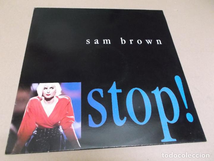 Discos de vinilo: SAM BROWN (MAXI) STOP (4 TRACKS) A&Ntilde;O &ndash; 1988 - Foto 1