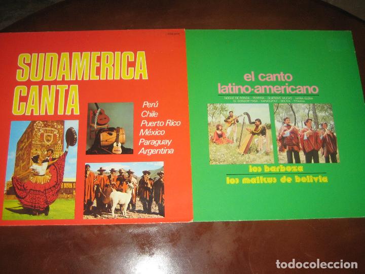 Disques de vinyle: SUD AMERICA CANTA - LOTE DE DOS LPS