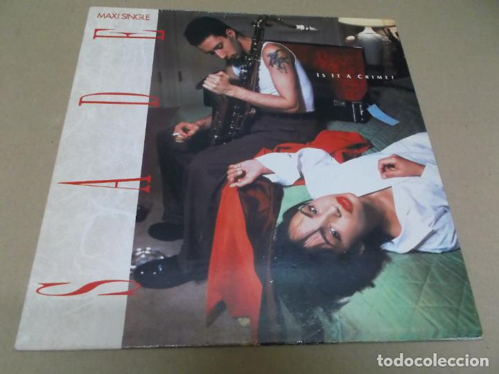Discos de vinilo: SADE (MAXI) IS IT A CRIME? (3TRACKS) A&Ntilde;O &ndash; 1985 - Foto 1
