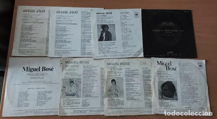 Discos de vinilo: 8 singles 7&rdquo; MIGUEL BOS&Eacute; - Foto 2