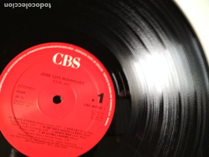 Discos de vinilo: JOSE LUIS RODRIGUEZ, EL PUMA, ESTAVEZ 1990 CBS - Foto 4