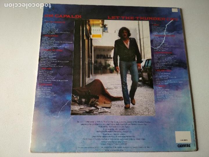Discos de vinilo: jim capaldi, let the thunder cry 1981, ed espa&ntilde;ola - Foto 3