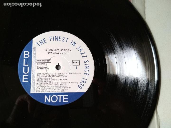 Discos de vinilo: Stanley Jordan &ndash; Standards Volume 1, 1986 ED ESPA&Ntilde;OLA - Foto 2