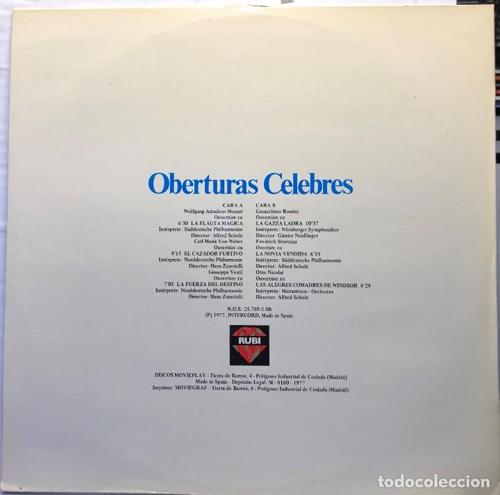 Discos de vinilo: OBERTURAS CELEBRES - Vinilo, LP - Foto 2