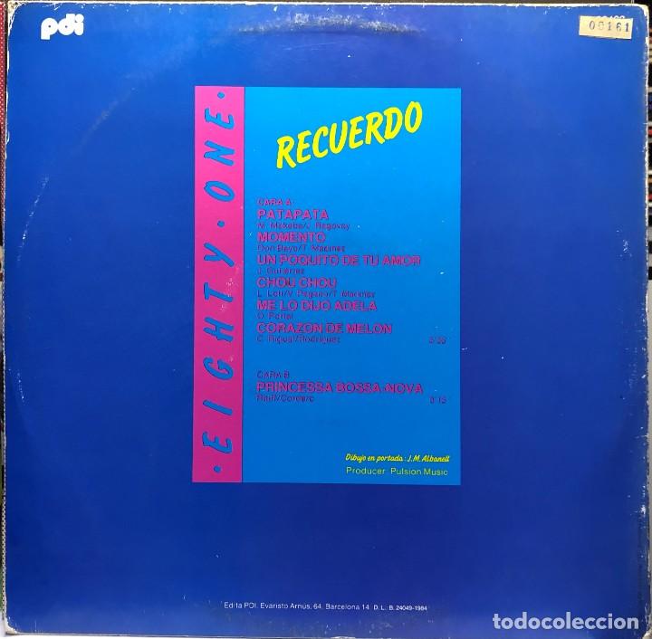 Discos de vinilo: Eighty One &ndash; Recuerdo - Vinilo, 12&rdquo;, Maxi-Single - Foto 2