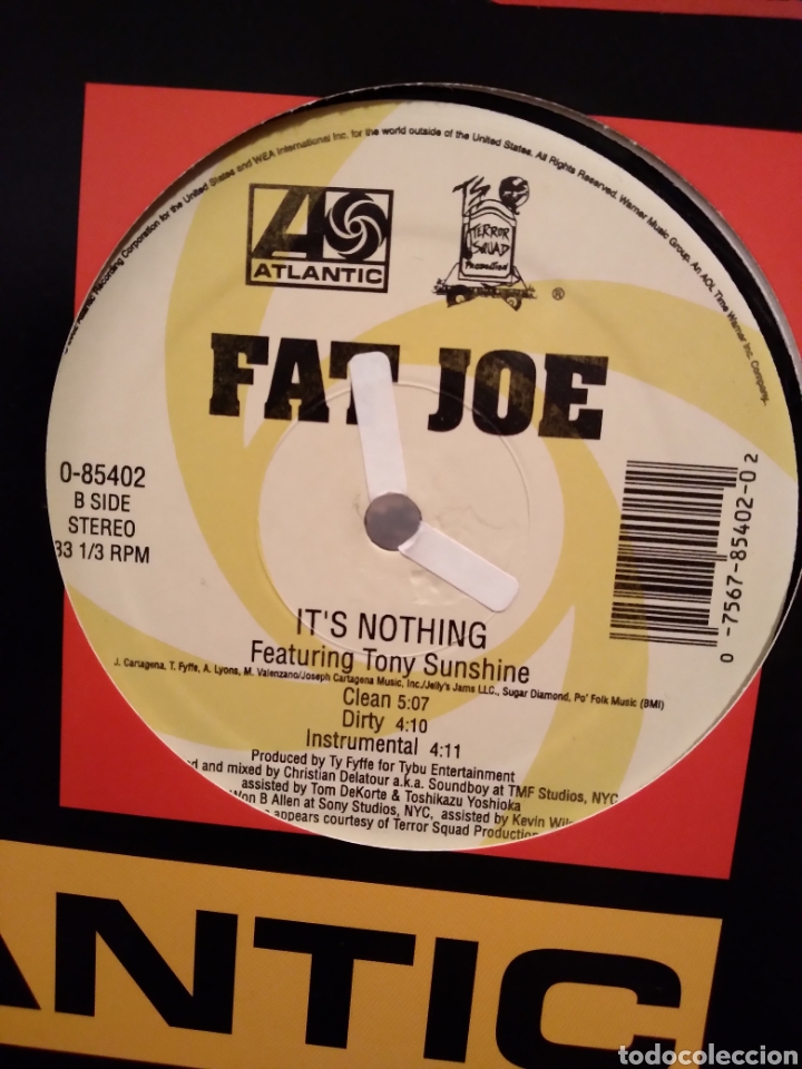 Discos de vinilo: FAT JOE &rdquo;CRUSH TONIGHT/ITS NOTHING&rdquo; - Foto 3