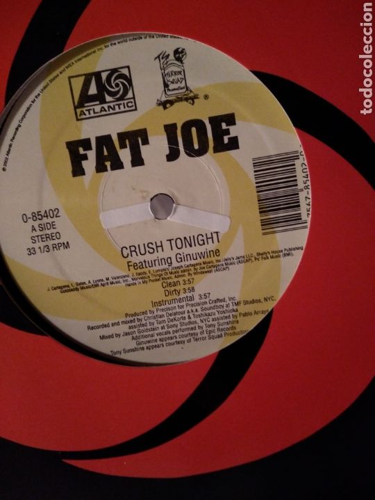 Discos de vinilo: FAT JOE &rdquo;CRUSH TONIGHT/ITS NOTHING&rdquo; - Foto 4