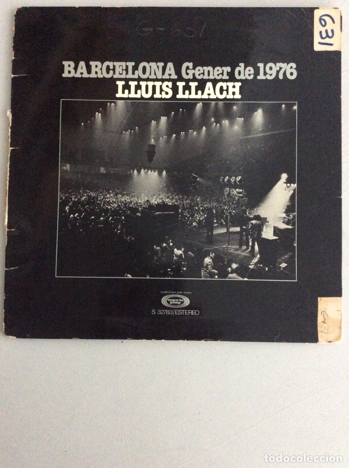 Discos de vinilo: Lluis Llach. Barcelona Gener de 1976. - Foto 1