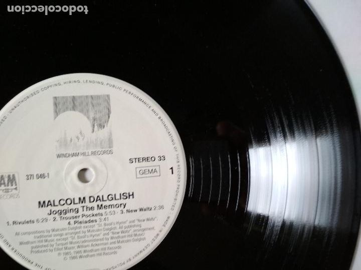 Discos de vinilo: Malcolm Dalglish &lrm;&ndash; Jogging The Memory 1986 - Foto 2