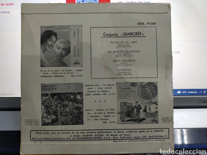 Discos de vinilo: Conjunto jamboree ep blues en el aire + 3 - Foto 2