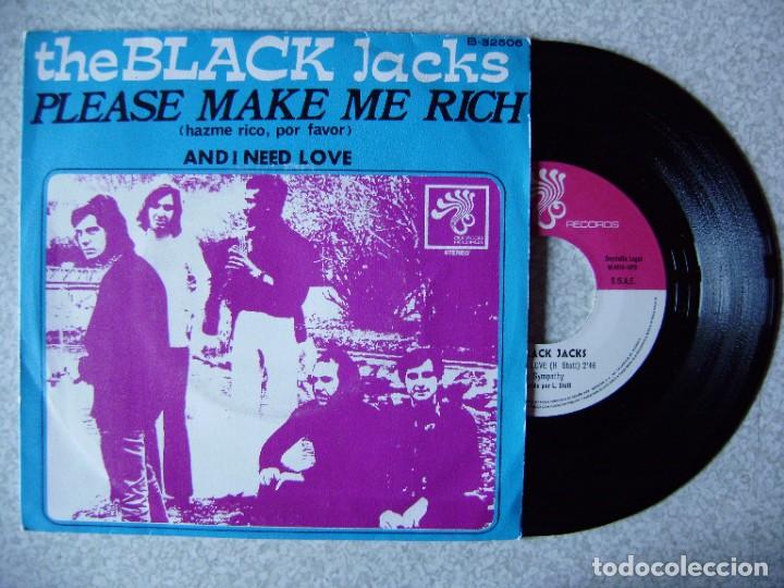 Discos de vinilo: THE BLACK JACKS.PLEASE MAKE ME RICH + 1 - Foto 1