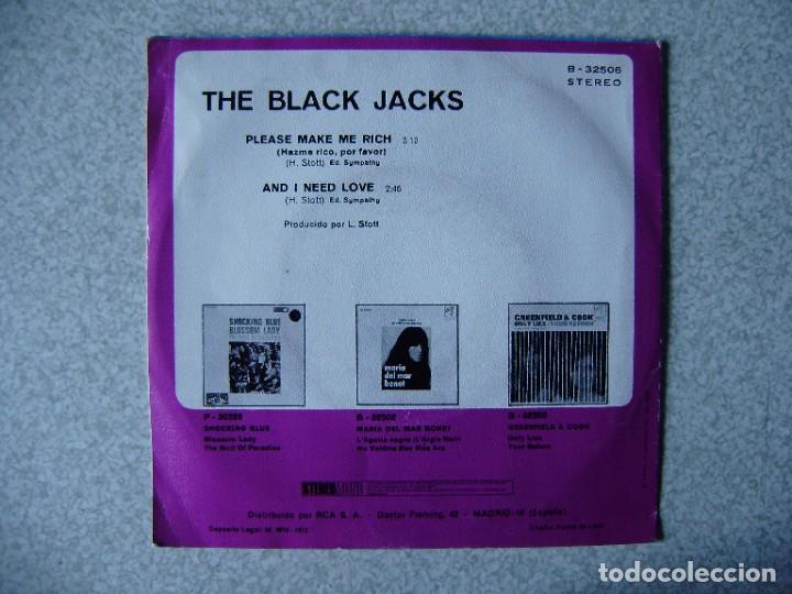 Discos de vinilo: THE BLACK JACKS.PLEASE MAKE ME RICH + 1 - Foto 2