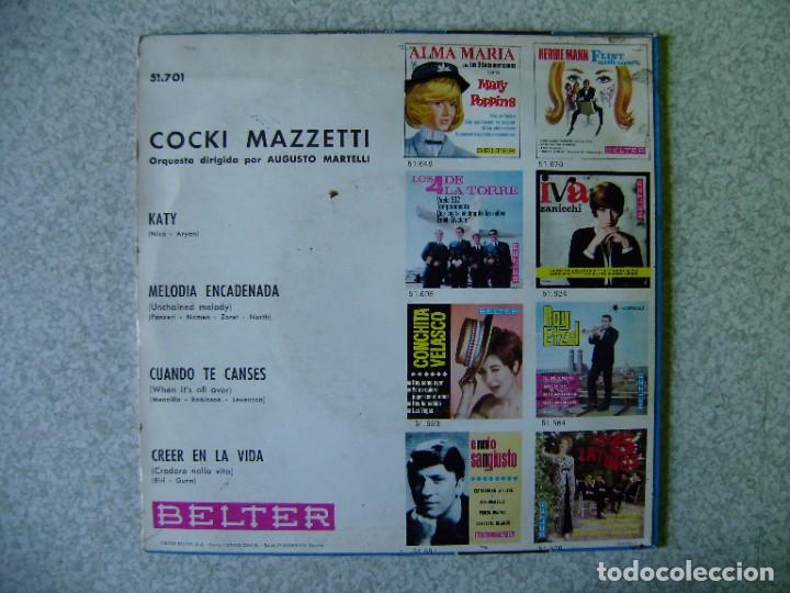 Discos de vinilo: COCKI MAZZETTI.KATY + 3 - Foto 2