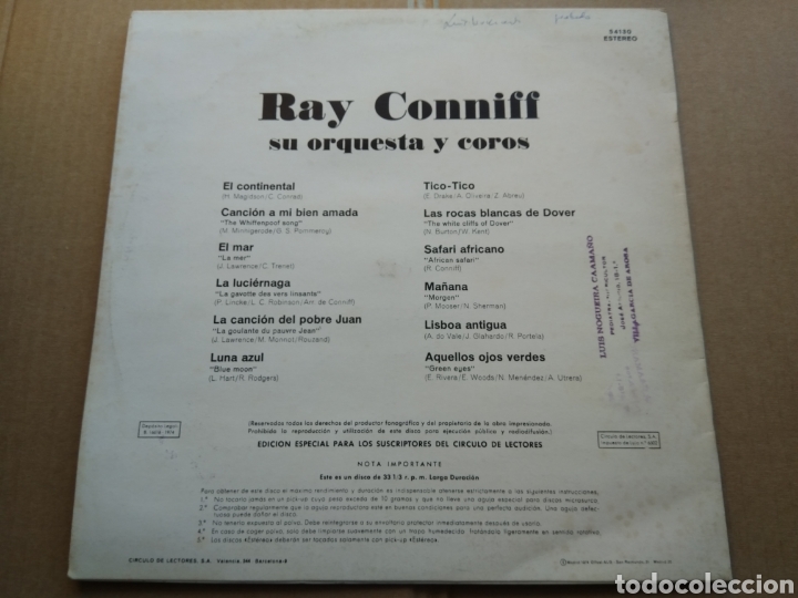 Discos de vinilo: LP RAY CONNIFF SU ORQUESTA Y COROS - Foto 2