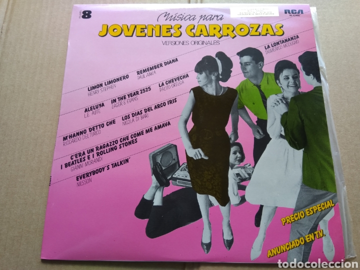 Disques de vinyle: LP M&Uacute;SICA PARA JOVENES CARROZAS VERSIONES ORIGINALES