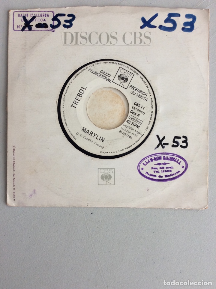Discos de vinilo: Trebol. Marylin. - Foto 1