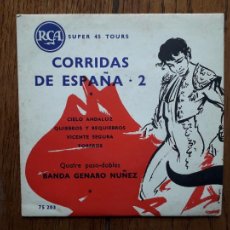 Discos de vinilo: BANDA GENARO NUÑEZ - CORRIDAS DE ESPAÑA - CIELO ANDALUZ + QUIEBROS Y REQUIEBROS + VICENTE SEGURA