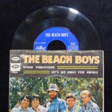 Discos de vinilo: THE BEACH BOYS, SINGLE 2 CANCIONES. GOOD VIBRATIONS, CAPITOL, 1966. 5676. BARCELONA