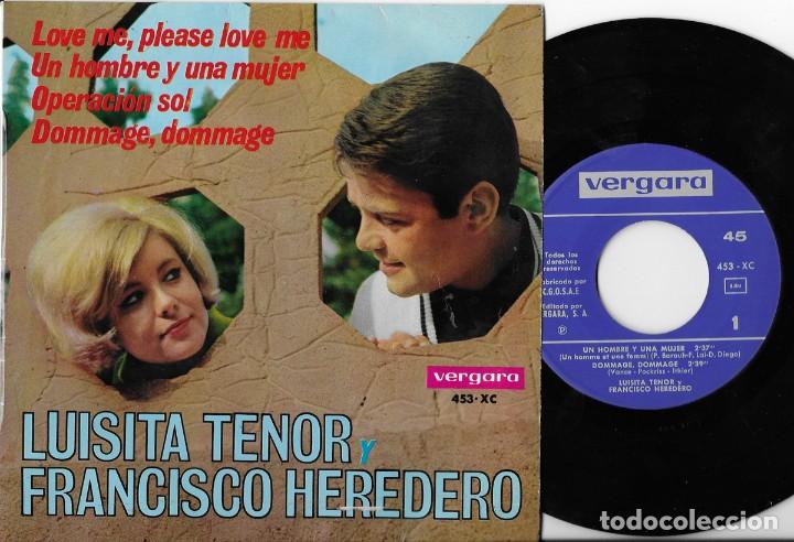 Dischi in vinile: LUISITA TENOR FRANCISCO HEREDERO EP ESPA&Ntilde;A VERGARA 1966