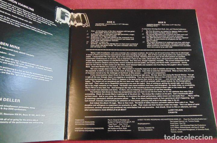 Discos de vinilo: FM &ndash; Head Room - LP JAZZ ROCK CANADA - Foto 2