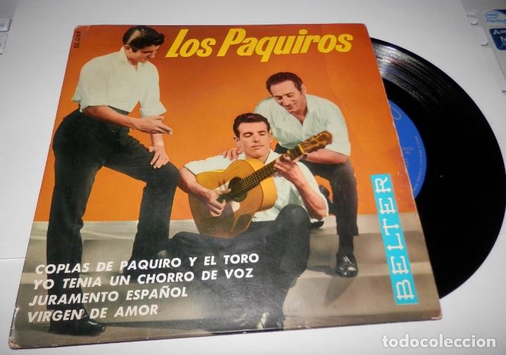 Discos de vinilo: DISCO SINGLE DE VINILLO DE LA BANDA LOS PAQUIROS - Foto 1