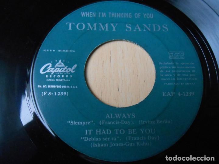 Discos de vinilo: TOMMY SANDS, EP, WHAT A DIFFERENCE A DAY MADE + 3, A&Ntilde;O 1961 - Foto 4