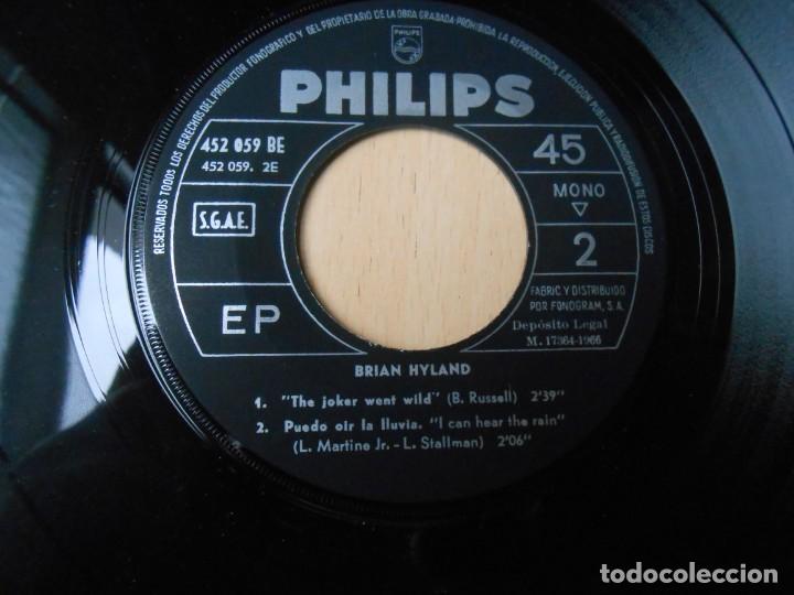 Discos de vinilo: BRIAN HYLAND, EP, CORRE, CORRE, MIRA Y VE + 3, A&Ntilde;O 1966, PHILIPS 452.059 BE - Foto 4