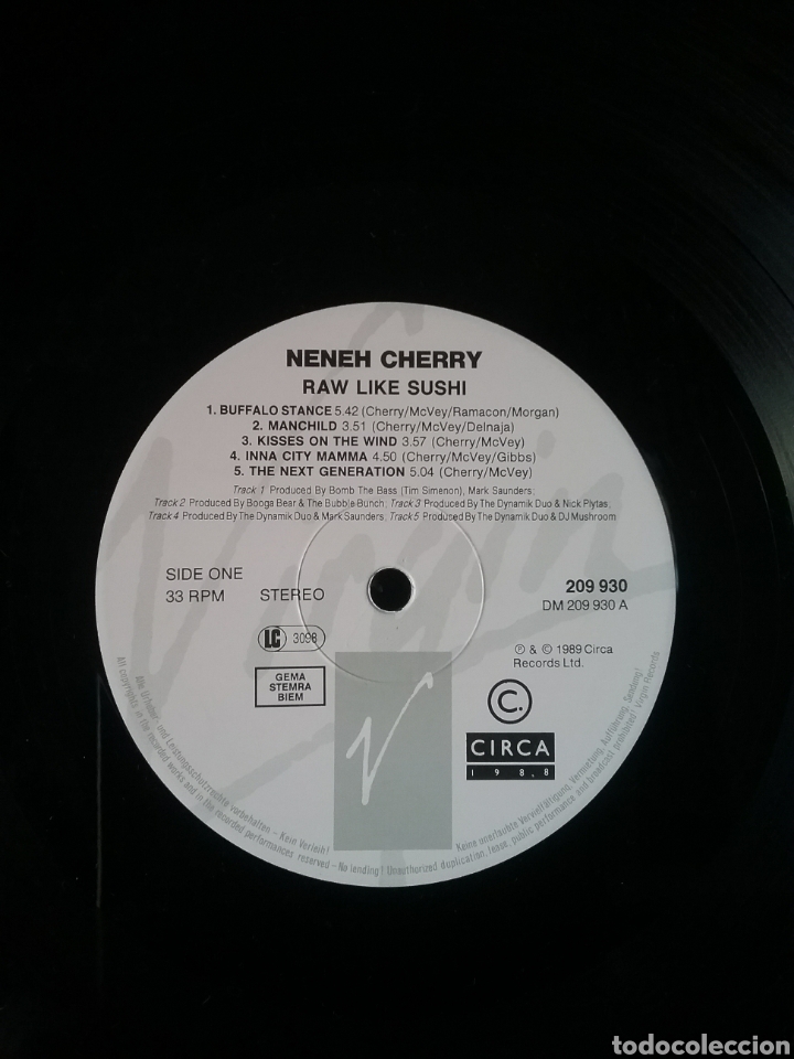 Discos de vinilo: NENEH CHERRY 1989 Copia Germany Original Virgin - Foto 5