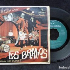 Discos de vinilo: LOS BRAVOS. SINGLE 2 CANCIONES. BRING A LITTLE LOVIN. COLUMBIA, 1967. ME416. SAN SEBASTIAN