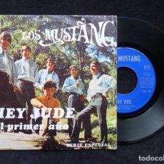 Discos de vinilo: LOS MUSTANG, SINGLE 2 CANCIONES, HEY JUDE. EMI, 1968. VSL 100