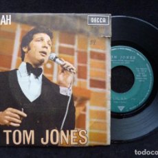 Discos de vinilo: TOM JONES, SINGLE 2 CANCIONES. DELILAH. DECCA, 1967. ME 389. SAN SEBASTIAN