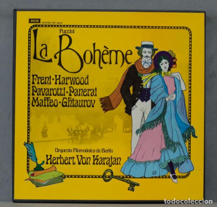 Discos de vinilo: CAJA LP. Karajan. La Boh&egrave;me - Foto 1