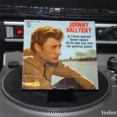 Discos de vinilo: JOHNNY HALLYDAY --BONNE CHANCE & DIS-LUI QUE J´EN REVE + 2- AÑO 1964 -VINILO/FUNDA MINT M+. Lote 283071688