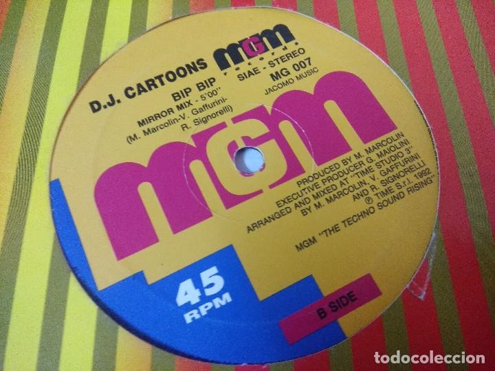 Discos de vinilo: D.J.CARTOONS/BIP BIP/VINILO MAXI. - Foto 2