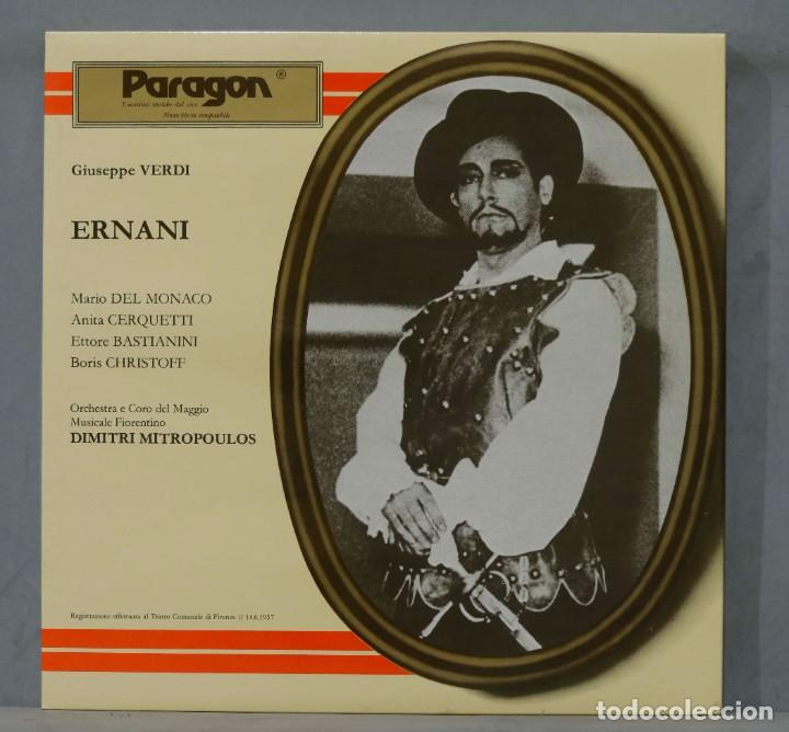 Discos de vinilo: CAJA LP. VERDI. ERNANI. DIMITRI MITROPOULOS - Foto 1