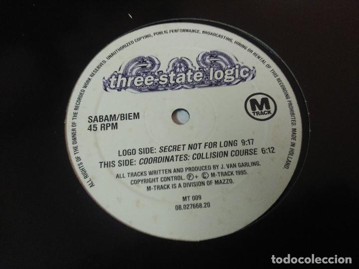 Discos de vinilo: THREE STATE LOGIC/SECRET NOR FOR LONG/VINILO MAXI. - Foto 2