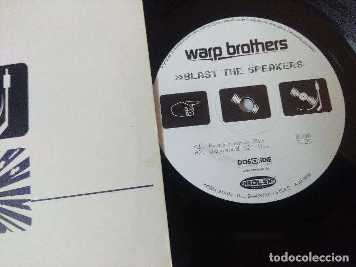 Discos de vinilo: WARP BROTHERS/BLAST THE SPEAKERS/VINILO. - Foto 2
