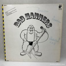 Disques de vinyle: LP - VINILO BAD MANNERS - SKA N B - ESPAÑA - AÑO 1980. Lote 323760848
