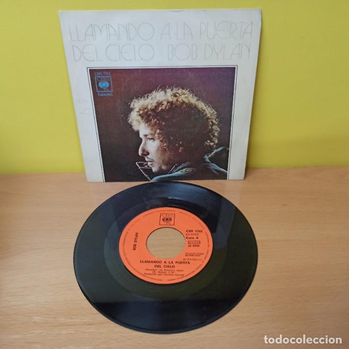 Discos de vinilo: DISCO DE VINILO - SINGLE - BOB DYLAN - LLAMANDO A LA PUERTA DEL CIELO - Foto 1