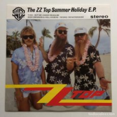 Discos de vinilo: ZZ TOP ‎– THE ZZ TOP SUMMER HOLIDAY E.P. , UK 1986 WARNER BROS RECORDS. Lote 323779058